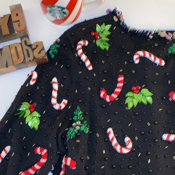 🎄JUST B Ugly Embellished Christmas Sweater - Picture 11 of 12